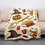 Classic Movie Elements Patterns Blanket Retro Style Flannel Blanket Cosy Lazy Couch Cover Blanket Su