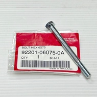 EX5 DREAM /HIGH POWER [100% ORIGINAL HONDA] BOLT HEX 6X75 SCREW  (92201-06075-0A)