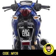 No Plate Motor 2D Number Plate Motorcyle Tulisan Tanam Nombor Plate Motosikal Belakang No Flat Motor