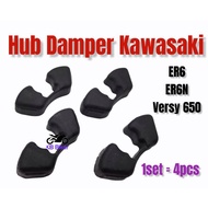KAWASAKI ER6 HUB RUBBER - 4pcs 1SET (A-CLASS) VERSYS650 VERSYS 650 Z1000 z750 ZX10R ZX10 GETAH SPOCK