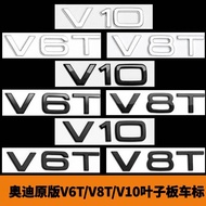 Audi Side Label Sticker V6T V8T Fender Label W12 A4LA5A6LA7Q7 Car Label Q5A8L Displacement Sticker