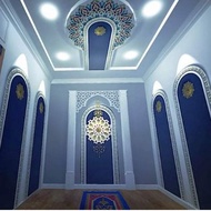 mihrab surau / islamic printboard / islamic pvcboard /dekor bilik solat / surau / dekor surau