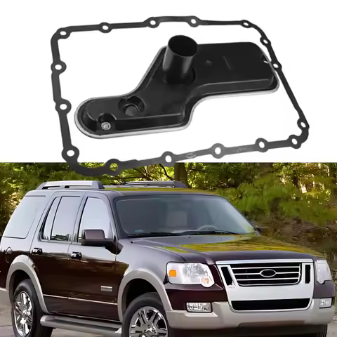 Car Transmission Filter Oil Pan Gasket Kit for Ford Explorer 2002-2010 1L2Z7A098AC, F57Z7A098AA Auto