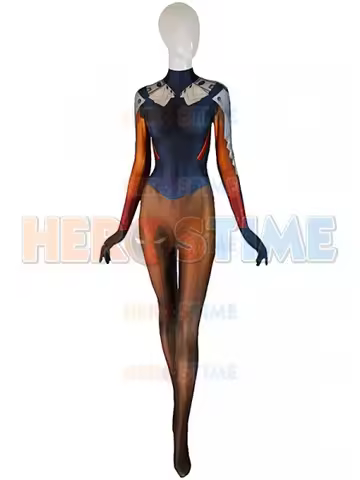 New Mercy Cosplay Costume Dva Plugsuit Adults Kids D.Va Superhero Halloween Bodysuit Zentai Second S