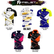 Felet Collar Tee 5525/5527 Jersey Badminton Shirt 100% Original By Fleet