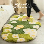 Karpet bilik tidur green moss, green garden three-dimensional cashmere 40*60cm-60*120cm cute, soft, 