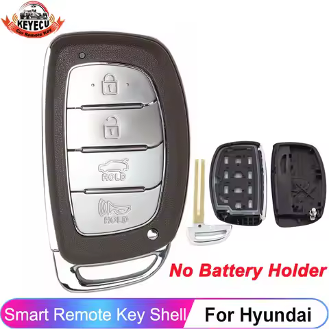 KEYECU 4 Buttons Smart Remote Key Shell Case For Hyundai ix25 ix35 Sonata Tucson 2014 2015 2016 2017