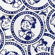 cheeky cheeky 慢瘦雷敦 惡搞 PVC防水方形貼紙 行李箱 電腦