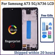 Super AMOLED 6.7" For Samsung  A73 5G A736 LCD Display Touch Screen Digitizer Assembly For SM-A736B 