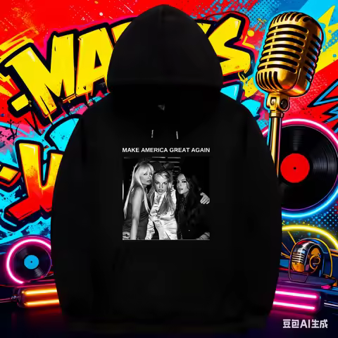 Make America Great Again Paris Hilton Britney Spears Lindsay Lohan Graphic Hoodie Men Women Y2k Aest