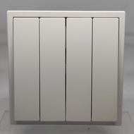 SIMON I7 WHITE QUARTET SWITCH 4 GANG 1 WAY SWITCH