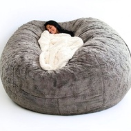 Extra large Bean Bag Chair with Furry Fur Cover Machine Washable Big Size Sofa and Giant Lounger Fur