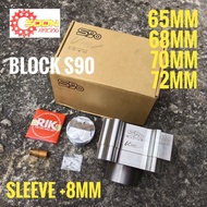 S90 PROMOTION LC Y15 BLOCK CNC 65MM 68MM 70MM 72MM 75MM SLEEVE +8MM LC135 Y15ZR Y16ZR NVX155 R15