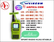 HT WEIRCOM WR88 PLUS 6BAND WEIRCOM SPORT 6 BAND 10 WATT WR 88 - ARMY