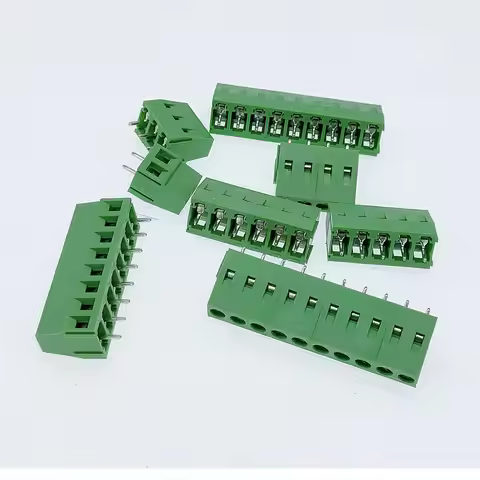 DG/KF128 5.0mm/5.08 PCB Screw Terminal Block Connector 2P 3P 4P 5P 6P 7P 8P 9P 10P 12P Terminals 380