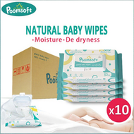 Poomsoft Baby Wet Wipes 800pcs - (Non Alcohol) - wet tissue tisu basah wet tissue Natural baby wet t