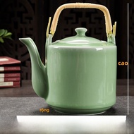 Tea Pot Ceramic Restaurant Hotel Use with Filter Large Handle Single Home Tea Water Pot Summer Cool 
