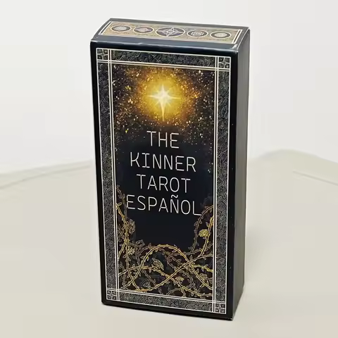Kinner Tarot Deck A Cosmically Inspired Hand-drawn Complete 78 Card Traditional Tarot Deck In Spanis