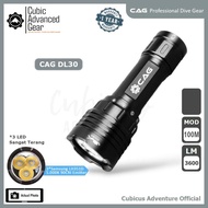 CAG Underwater Spot Light Scuba Diving - Senter Selam Waterproof Penerang Night Dive