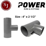 Reducer Tee / Tee Reducer 4" X 2 1/2" POWER
