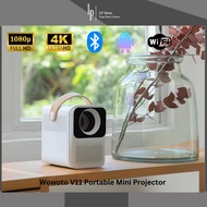Wowoto V11 Portable Mini Projector 1080P 4K Android 9.0 WIFI Home Projektor 150 ANSI Lumen Full HD L