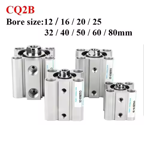 SMC Type CQ2 Series CQ2B Double Acting Thin Compact Cylinder CQ2B12 CQ2B16 CQ2B20 CQ2B25 CQ2B32 CQ2B