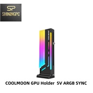 COOLMOON CM-GH2 GPU Holder GPU Stand 5V ARGB SYNC Vertical graphics card bracket Height adjustable Magnetic base metal G