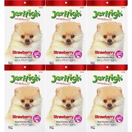Jerhigh Strawberry Stick Dog Treat 70g (6 bags) ขนมสุนัข เจอร์ไฮ สติ๊ก รสสตรอเบอร์ี่ 70 กรัม (6 ห่อ)