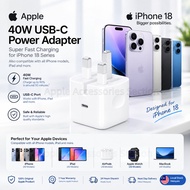 iPhone Charger Apple 40W Dynamic Power Adapter with 60W Max iPhone 18 Fast Charging iPhone Type-C Fa