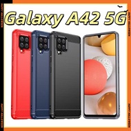 {With Electronic Invoice} Samsung Galaxy A42 5G Carbon Fiber SM-A426B Shock-resistant Phone Case Gal