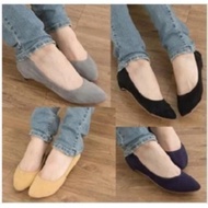 [PO] Korean Simple Low Heel OL Flat Shoes