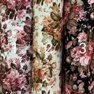 readyy kain bahan katun jepang tokai senko motif bunga mawar besar