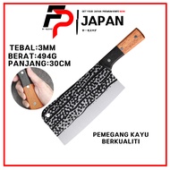 HARGA BORONG 💥 Pisau Lapah Japan Pisau Dapur Pisau Tulang Pemegang Kayu Berkualiti Pisau Tulang Pisa