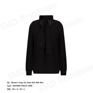 Armani Exchange เสื้อเบลาส์ผู้หญิง รุ่น Womens Crepe De Chine Shirt With Bow Code: 6DYH04 YN6UZ 1200