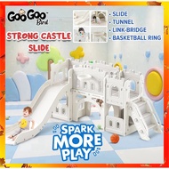 GOOGOO  BIRD Multi-Functional Indoor Outdoor Strong Castle Bridge Set Playground Slide With Tunnel H