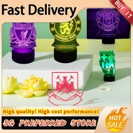 Liverpool Chelsea Manchester Arsenal 3D Night Light FA Football Club Bedside Table Lamp Bedroom Deco