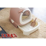DOMO+ Cat Litter Box Space Capsule Extra Large/ Cat Sand Litter Box