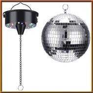 [chasoedivine.] Disco Ball Decor with Light and Disco Ball-Battery Powered Disco Ball Light, Christm