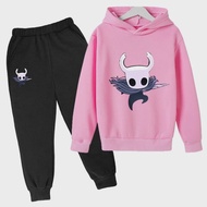 Game Hollow Knight Kids Hoodie+Pant Set Boys Girls Age 2-14 Anime Sweatshirts Hoodie Sets Hot Toddler Fabric Fashion Tracksuit