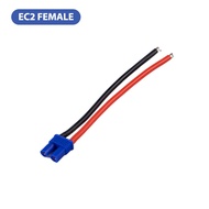 【GE】EC2 EC3 EC5 Male Plug Female Jack Connector 16AWG 14AWG 12AWG Silicone Cable for RC Battery Toys