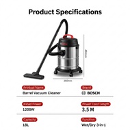 BOSCH 18L Wet Dry Vacuum Cleaner Stainless Steel 3 In 1 Blower Shop Vac 10Yr Warranty 24H Delivery