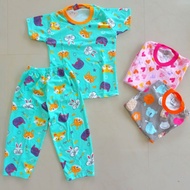 Qkids Children's Pajamas Size Xs Age 6-20 months Short Sleeves Long Trousers Libby Velvet Material