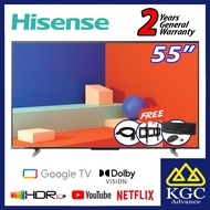 (Free Shipping) Hisense 55" 4K Google TV 55A6500K A6500K Series [Free Wireless Keyboard &amp; Mouse+ Bracket + HDMI Cable] - HDR10