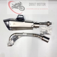 Sale คอท่อสแตนเลส Grand Firano / Qbix แกรนฟิราโน่ คิวบิก พร้อมปลายท่อ AK shorty ยาว 13 นิ้ว ฟรีแคทลด