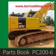 Parts Book pc200-6 Excavator komatsu