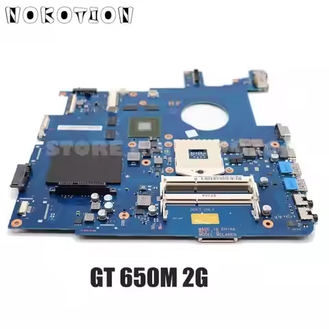 NOKOTION For Samsung NP550 NP550P5C Laptop Motherboard HM65 DDR3 GT650M 2GB BA41-01898A BA41-01900A 