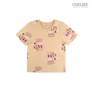 Chelsee เสื้อยืดคอกลม เด็กผู้ชาย แขนสั้น ลายขนมปัง ผ้า 100%Cotton อายุ 1.5-10 ปี เสื้อผ้าเด็กโต รุ่น