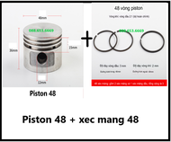 Bạc hơi và vòng piston máy nén khí 48mm / Vòng piston máy nén khí/ xéc măng máy hơi pittong 48