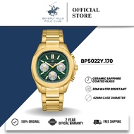 Beverly Hills Polo Club BHPC Jam Tangan Lelaki Men's Stainless Steel Quartz Watch BP5022Y