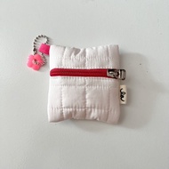 pouch/ airpods pouch / airpods case - puffie airpods pouch | la.ideas - white pink